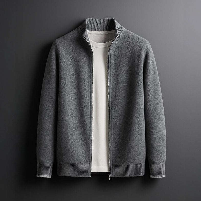 Jack™ | Minimalist Knit Zip Jacket - By Mezory-London