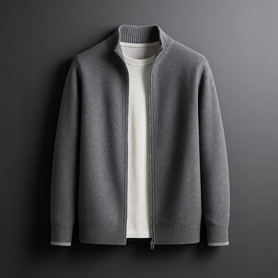 Jack™ | Minimalist Knit Zip Jacket - By Mezory-London