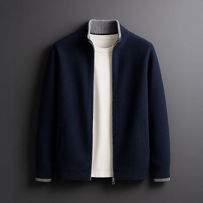 Jack™ | Minimalist Knit Zip Jacket - By Mezory-London